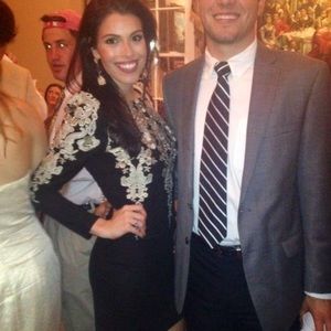 Long sleeve black and silver cocktail dress